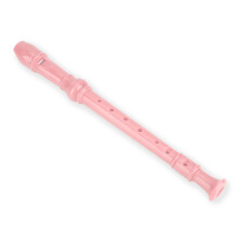Pink 8-Loch Sopranblockflöte aus sicherem ABS-Material, ideal für Kinder