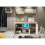 Creative Furniture Aurora 145cm Sideboard LED - Oak & White Gloss Doors 3