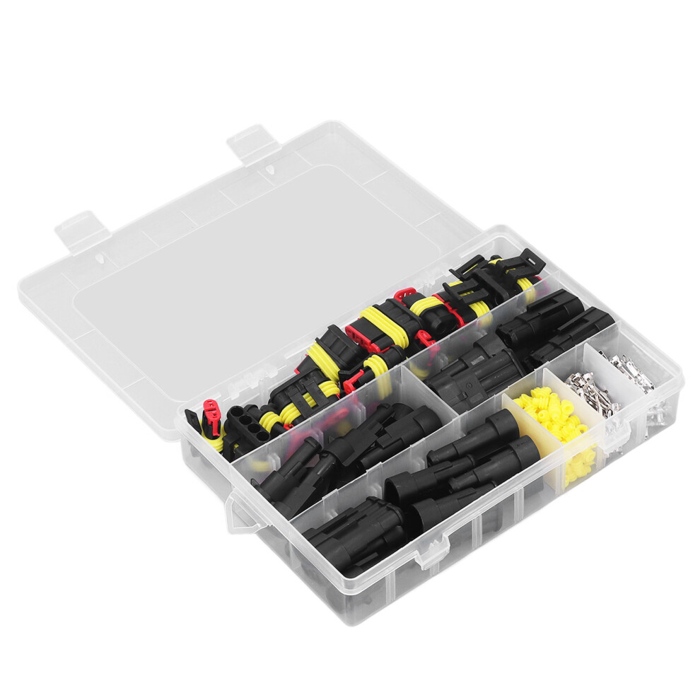 254 Pcs Auto Connector Assortment - Waterproof Multi Pin & Terminal Kit 9341352729555