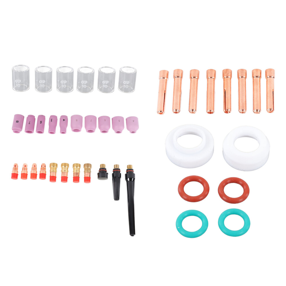 TIG Welding 55 Pcs Ceramic Nozzle Kit for WP 17 18 26 Heat Resistant Durable-image-OPC-PKZ228M-NEW