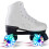 Roller Skating Shoes With LED Lights, Double-Row Wheels, Size 38 White 1
