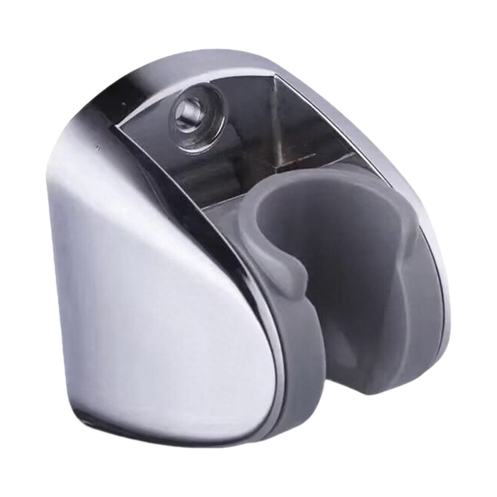 On Wall Mount Shower Bracket For Handheld Shower Head, Height Adjustable Chrome Finish, Large Angle Holder 9393856222810