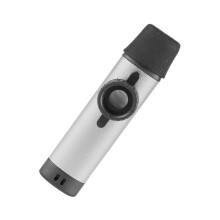 Aluminium Kindermusikinstrument, stimmbares Kazoo mit 5 Flötenmembranen, Silber