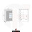 Creative Furniture Arcadia 140cm Display Cabinet LED - White Gloss Doors 4