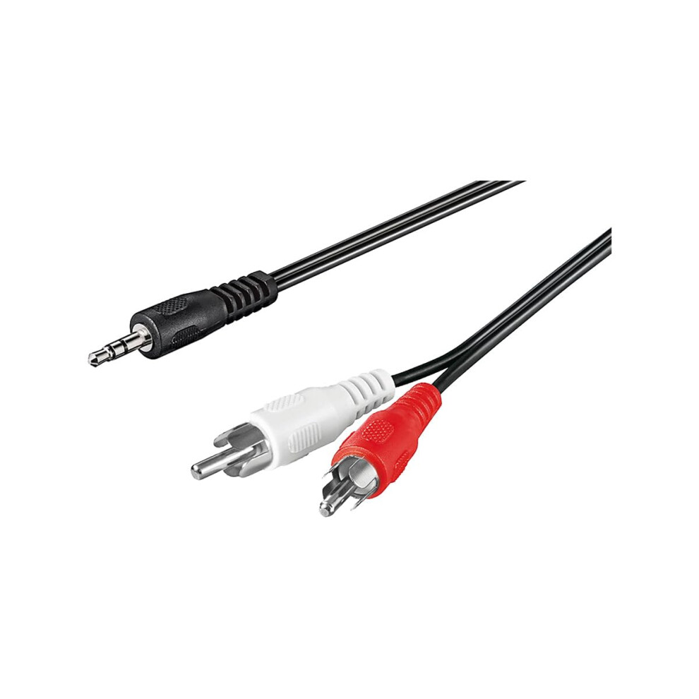 50196 Audio Cable Aux Adapter 3.5 Mm Male To Stereo Rca Male 3 Meters Cable Length Black 9084446322590