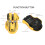 Gaming Mouse 2.4G Wired Bluetooth 3 Mode 5 DPI Adjustable RGB Light Yellow 5