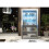Creative Furniture Spectrum 170cm Display Cabinet LED -White & Grey Gloss Doors 3