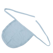 Hals Stoma Abdeckung Baumwolle einlagig blau