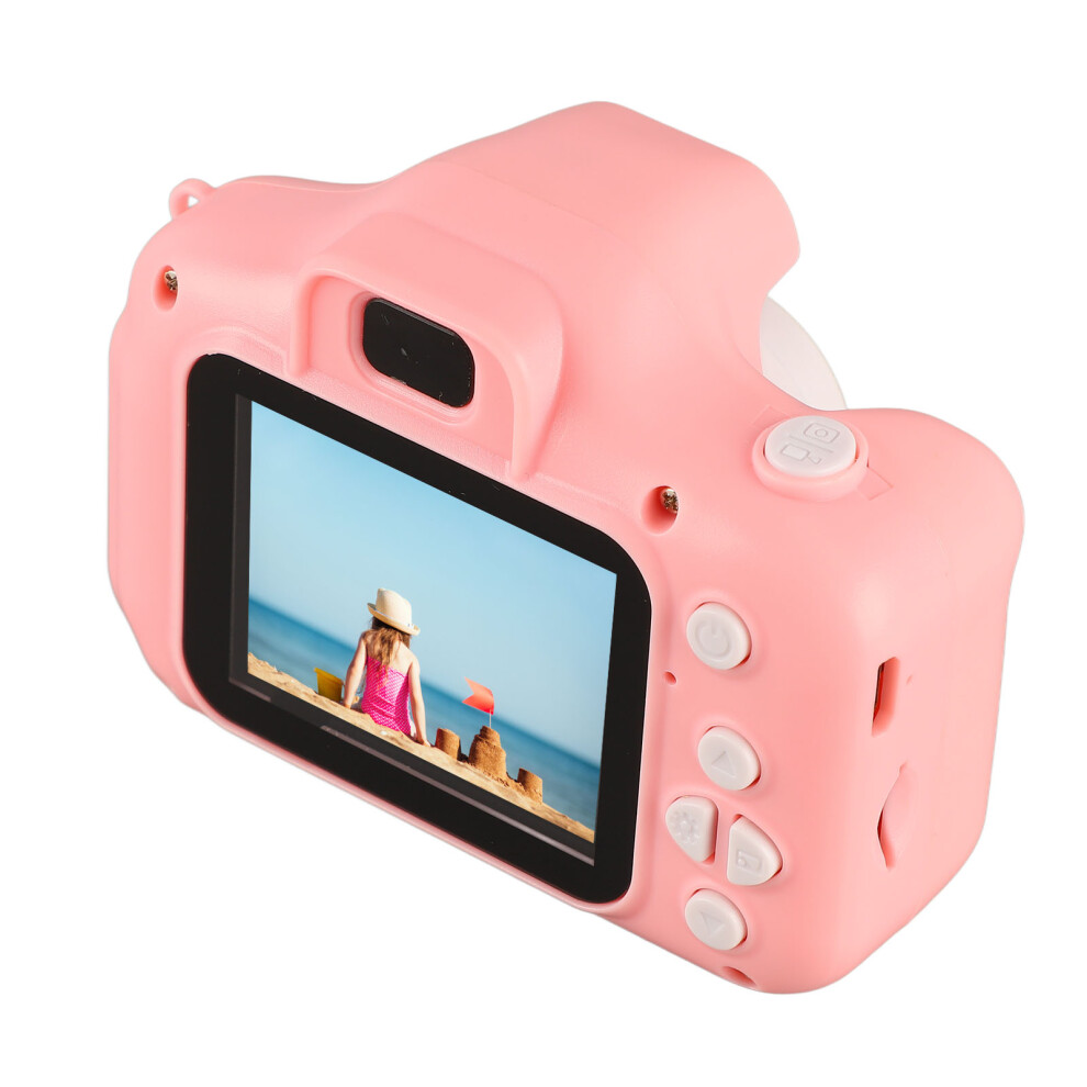 Pink 8MP Kids Digital Camera - 9x7x5cm Rechargeable HD Toddler Camera-image-OPC-PKZ2MGF-NEW