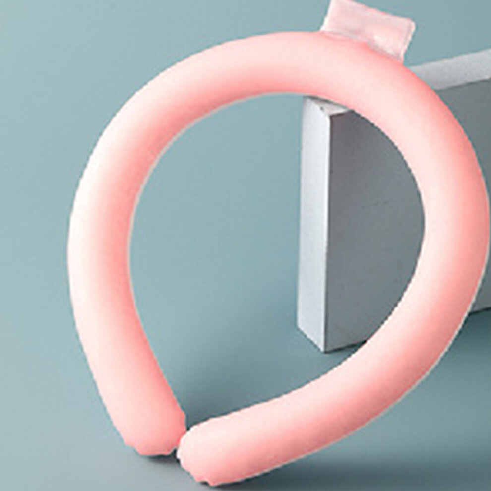 Pink Reusable Neck Cooling Tube Wearable Cooling Neck Wrap, 28C