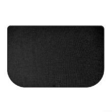 Insulated Floor Mat Semi-Circular Fireplace Carpet Thickened Fireproof Mat 122x76cm For Stoves Grills Fire Pits