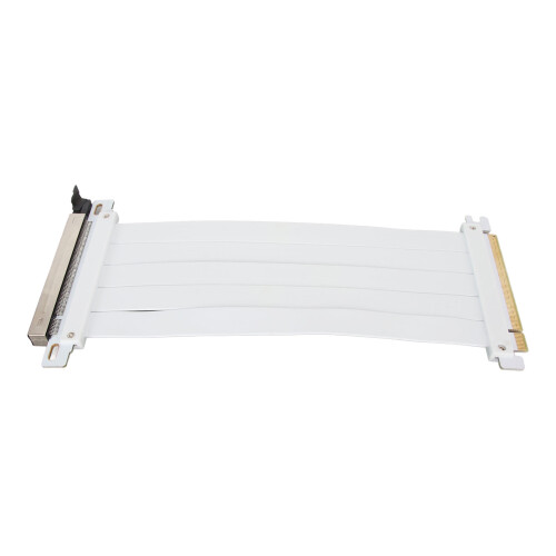 PCIE 4.0 X16 Extender Riser Kabel 50cm Weiß Hochabschirmung 2
