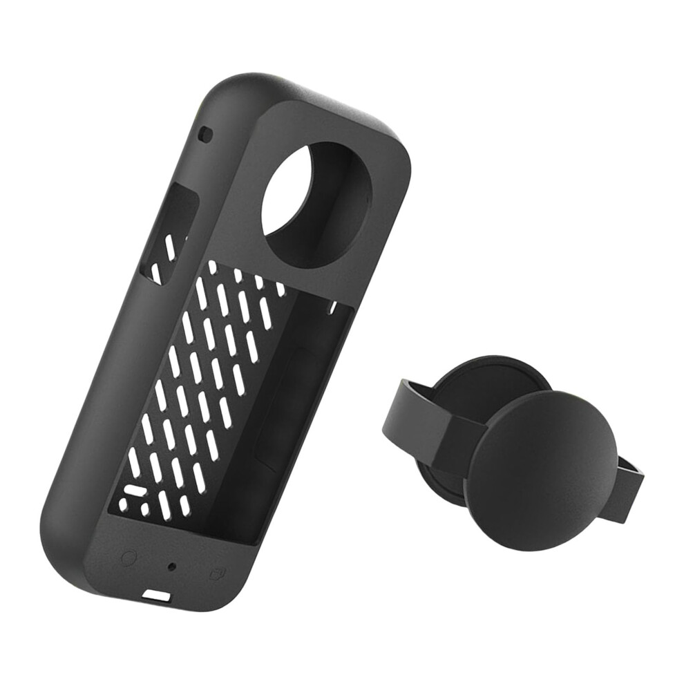 Silicone Case For Action Camera Protective Housing Skin Shell With Lens Sleeve Caps Full Protection 9393856224166