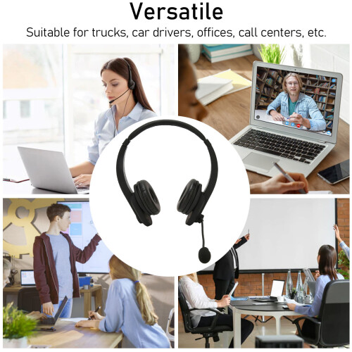 Wireless Binaural Headset 2.4G Bluetooth 5.0 with USB Transmitter, 300mAh Battery 2