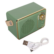 Vintage Retro Bluetooth 5.0 Mini Speaker 5W Rechargeable Green