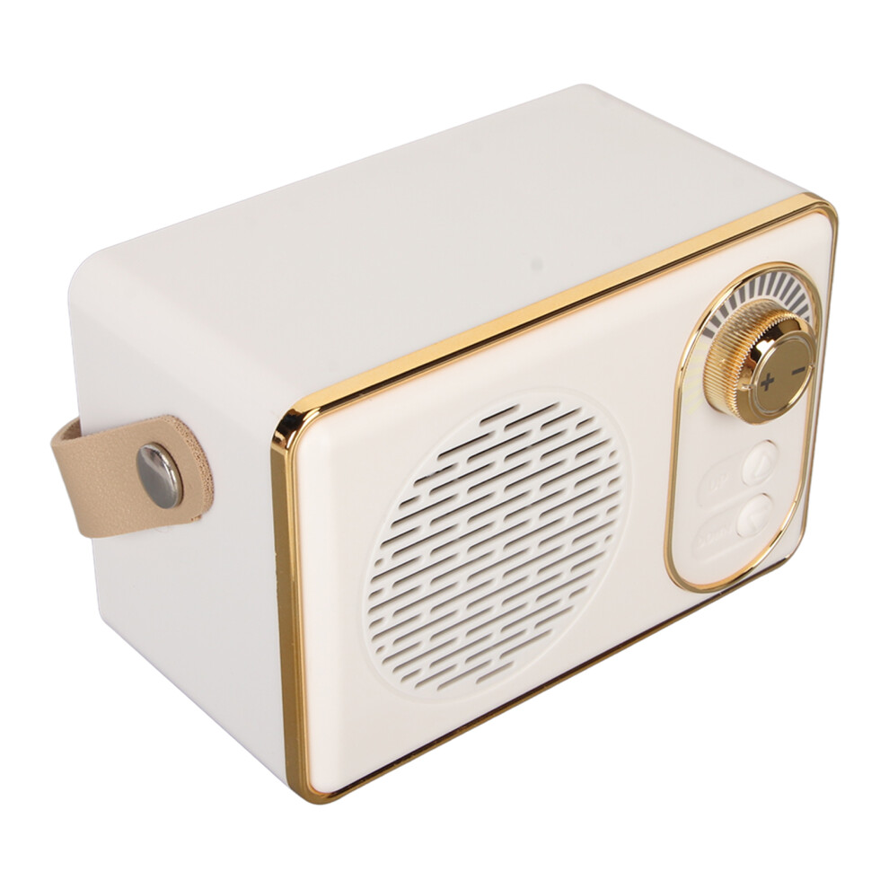 Vintage Mini Bluetooth 5.0 Speaker With 5W Output White 8751352786983