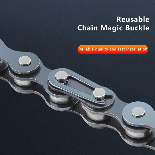 Bicycle Chain Master Link 100-Piece Missing Link Connectors For Single Speed Bike Black 2