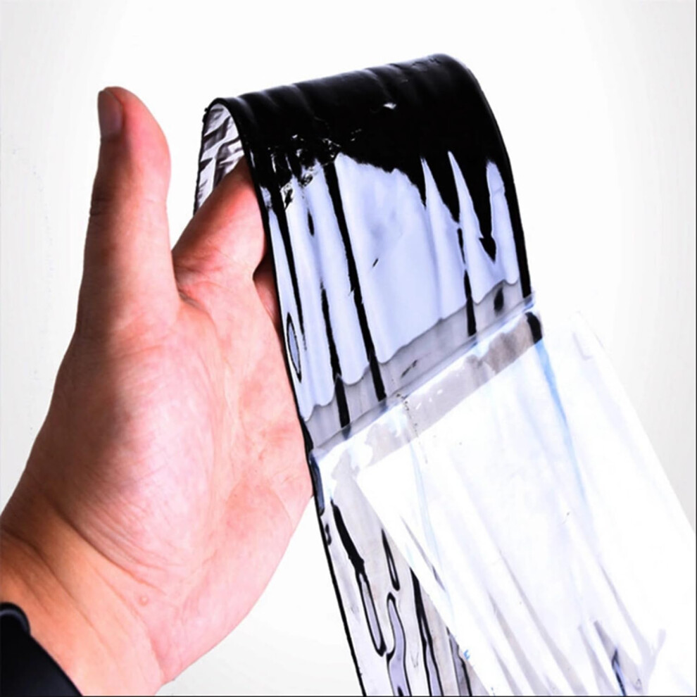 Waterproof Sealing Tape Aluminum Foil Bitumen Tape Self-Adhesive Asphalt Tape Roof Repair Tape Thermal Insulation 1X9.8ft 9393856224616