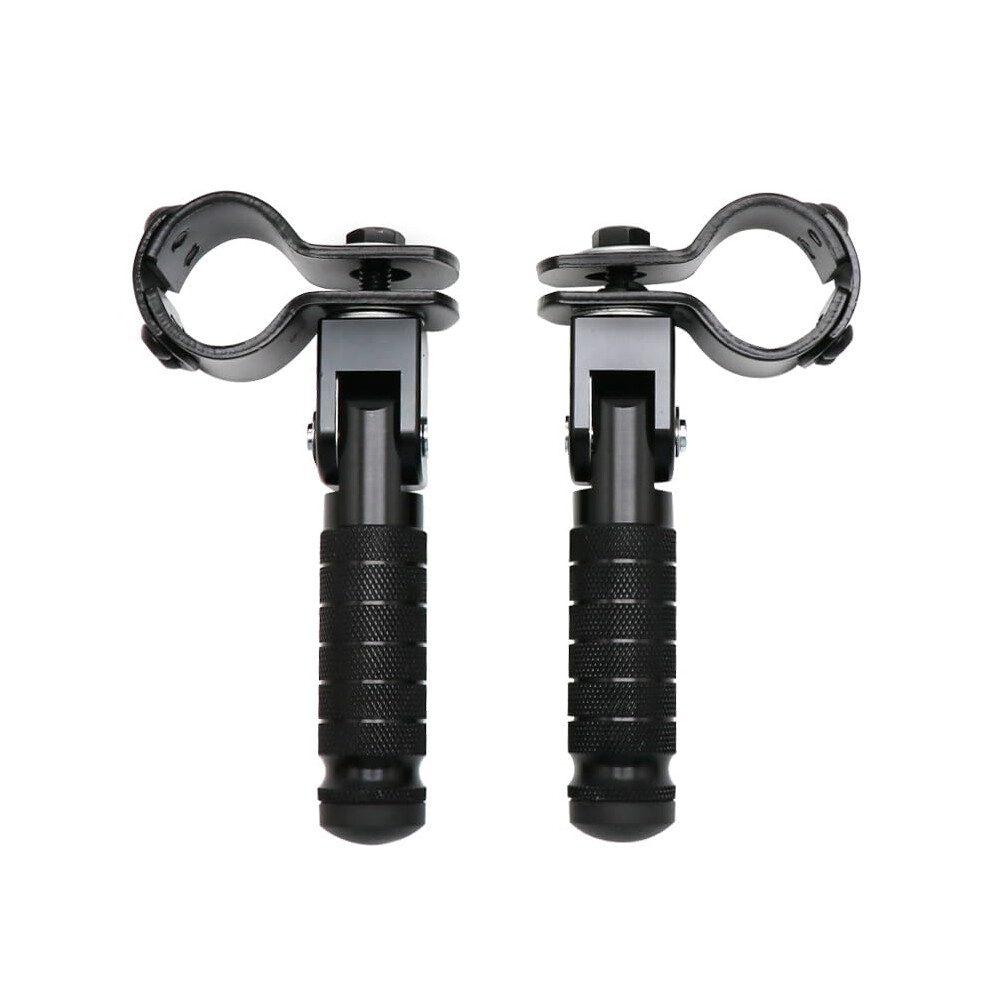Foot Rest Aluminum Footpeg Universal 8Mm Folded Pedal For Motorcycles Mopeds Scooters Karts Motorbike Black 9354506184858