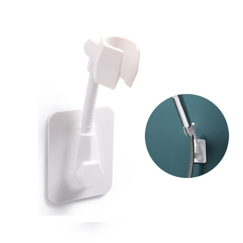 Shower Head Holder Bracket Self-Adhesive Handheld Shower Head Bracket Adjustable Wall Mount For Bathroom Bathtub Home 9393856224845