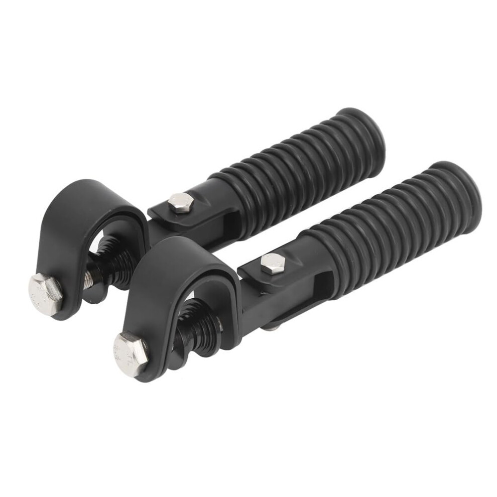 Foot Pegs Engine Guard For Motorbike, Pair Of Motorcycle Foot Pegs, 1In Clamp Footrest Mount, Black 9393856224883