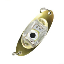 LED Fishing Lure Light Underwater Eye-Shape Lamp Waterproof Acrylic Shell Built-In Battery Multi-Color Blue