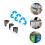 Waste Bin Stickers Self-Adhesive PVC Labels For Recycling And Waste Sorting Color-Coded Durable 5