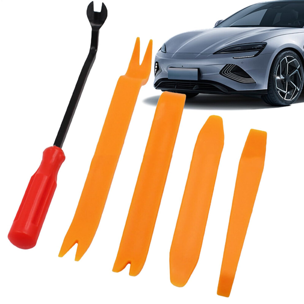 Door Panel Removal Tool Panel Clip Removal Tool Pry Stick Set For Truck And Rv Dashboard Vehicle Interior Yellow 9393856225187
