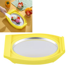 Mini-Rollen-Eiscreme-Maschine – Kompakt, Einfaches DIY Gefrorener Joghurt Sorbet Gelato Gelb