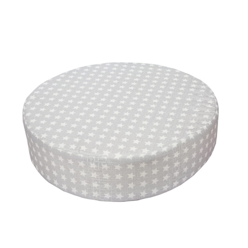 Baby Dining Chair Cushion Set, Booster Seat For Highchair, Round Toddler Pad, Star Table Chair Mat Grey