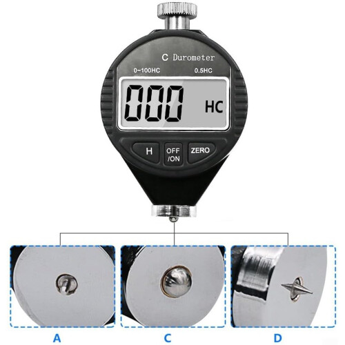 Digital Display Hardness Tester Needle Vertical-Pressing Style Type D For Rubber Materials 2