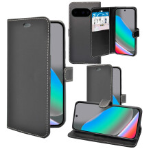 (Black) For Google Pixel 10 Wallet Flip PU Leather Case