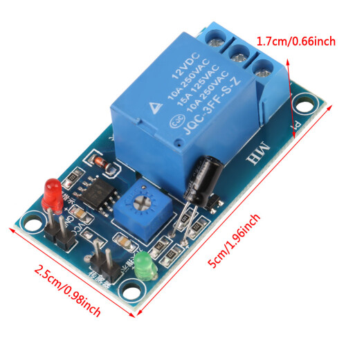DC12V Soil Moisture Sensor Relay Control Module Automatic Watering Switch 1500W 2