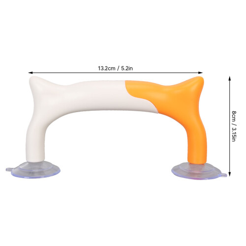 Yellow White Ergonomic Quilting Ruler Handle with Strong Suction Cup for Sewing 1