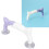 Purple & White Ruler Handle Set - Durable ABS PVC, 13.2x8cm 14