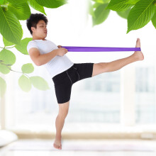 Adjustable Purple Stretch Belt for Yoga, Fitness & Gym - 183cm