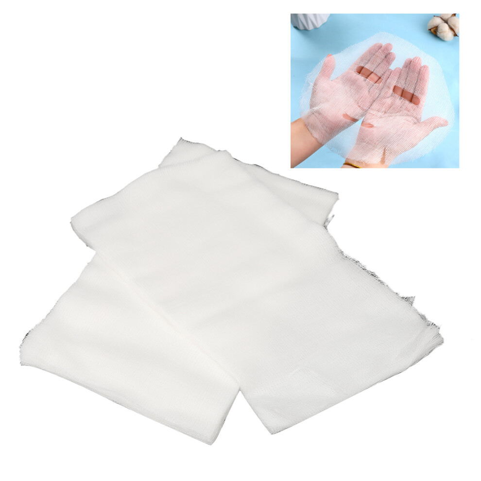 Unisex Gauze Facial Masks 100Pcs High Water Absorbtion Disposable Diy Skin Mask Sheets