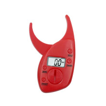 Fat Caliper Clip With LCD Display Red Body Fat Measuring Tool For Fitness
