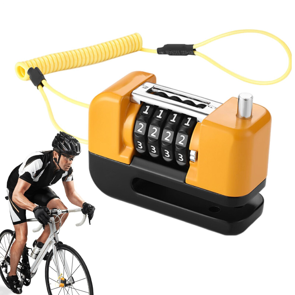 Anti Theft Bike Brake Lock Combination Disc Lock And Wheel Disc Lock For E-Bikes And Motorcycles Orange-image-OPC-PKZ2YXP-NEW