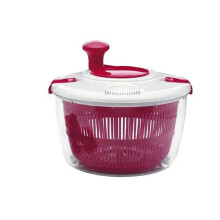 Vegetables Salad Spinner Manual Lettuce Washer And Dryer Multifunctional Food Strainer Pink Kitchen Accessories