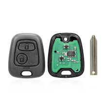 【Ny】 För Peugeot 206 433MHz 2-knappars intelligent fjärrkontroll bilnyckel, nyckelblank: SX9