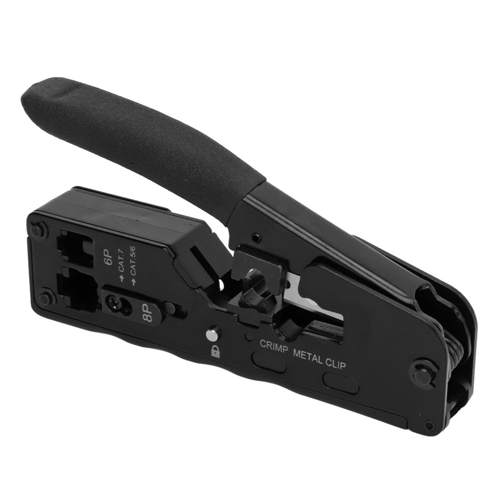 Pass Through Rj45 Crimp Tool 6P 8P Ethernet Wire Cutter Stripper For Cat5e/Cat6 8481352859393