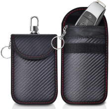 2 Pack Faraday Pouch for car Keys RFID Blocker Bag for Car Security