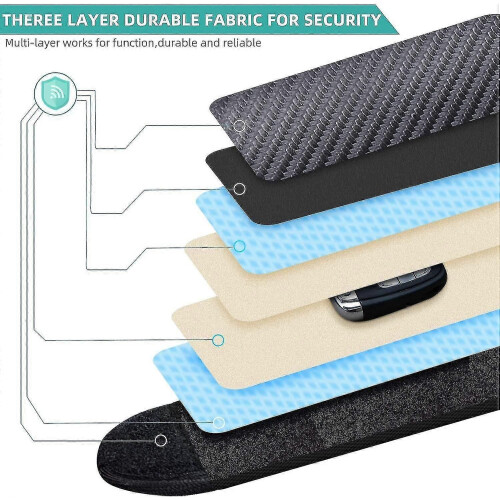 2 Pack Faraday Pouch for car Keys RFID Blocker Bag for Car Security 2