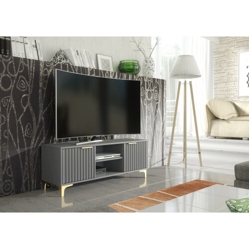 Creative Furniture Tide Crest 120cm TV Unit Gold - Dark Grey 1