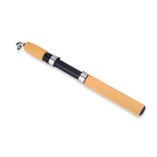 Tragbare 1,5 m Glasfaser-Angelrute mit Rollenhalter & Anti-Rutsch-Griff