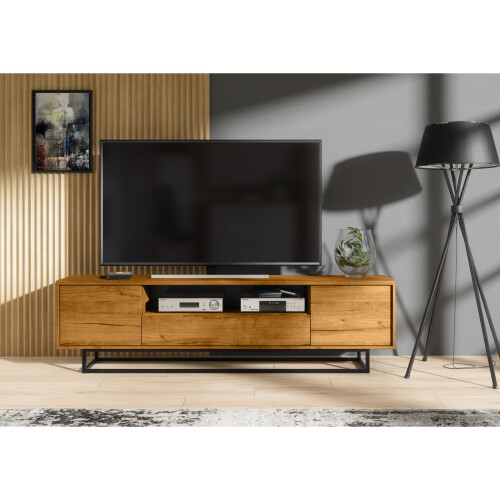Creative Furniture Rift Loft 200cm TV Unit 200cm - Oak 1