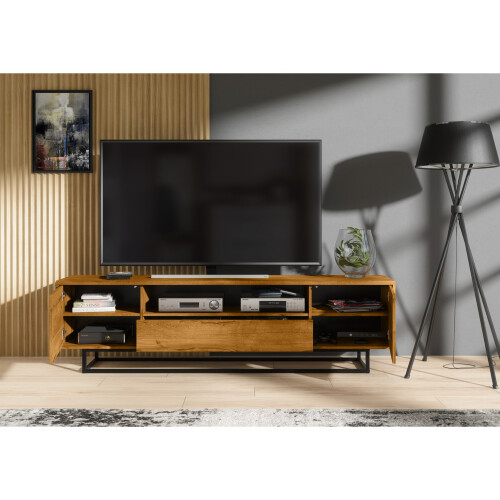 Creative Furniture Rift Loft 200cm TV Unit 200cm - Oak 2