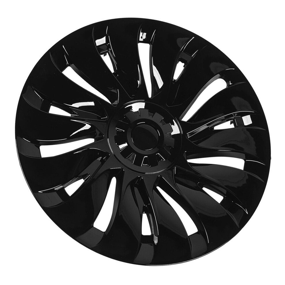 4PCS 19in Glossy Black Symmetrical Wheel Hub Cap Fit Tesla Model Y-image-OPC-PKZ5DRD-NEW