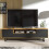 Creative Furniture Rift Loft 200cm TV Unit - Oak & Black 1